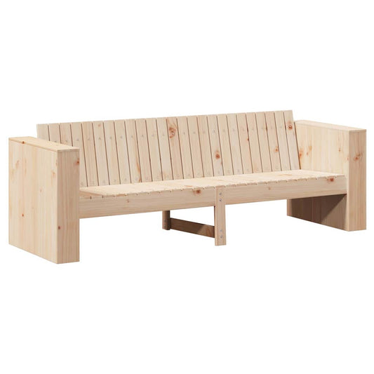 Zahradní Sofa Přírodní 185,5 X 60 X 62 Cm Masivní Borové Dřevo