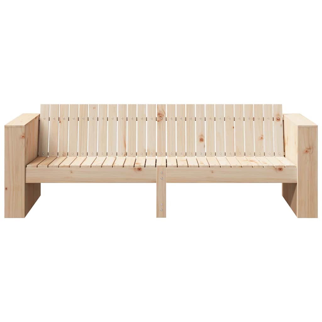 Zahradní Sofa Přírodní 185,5 X 60 X 62 Cm Masivní Borové Dřevo