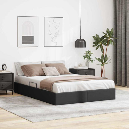 Postel S Úložným Prostorem 137 X 190 Cm Umělá Kůže