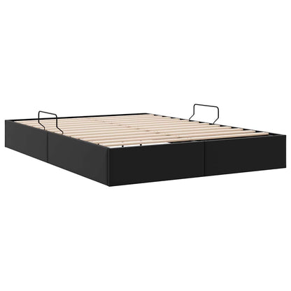 Postel S Úložným Prostorem 137 X 190 Cm Umělá Kůže