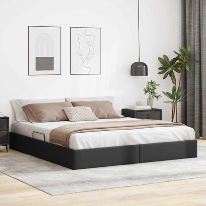 Postel S Úložným Prostorem 137 X 190 Cm Umělá Kůže