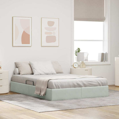 Postel S Úložným Prostorem 153 X 203 Cm Samet