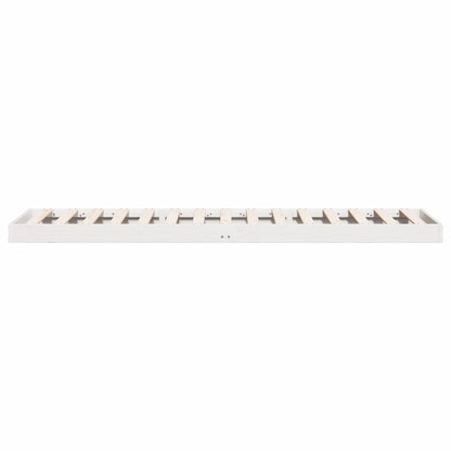 Rám Postele Bílá 80 X 210 Cm Masivní Borové Dřevo