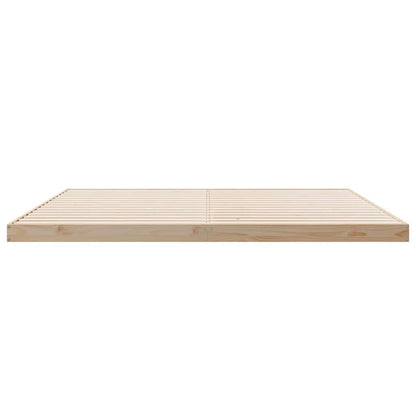 Rám Postele Přírodní 213,5 X 184 X 9 Cm Masivní Borové Dřevo