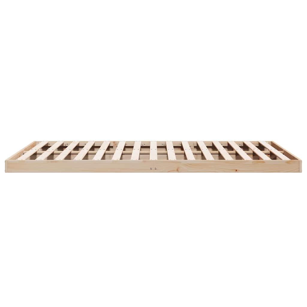 Rám Postele Přírodní 213,5 X 204 X 9 Cm Masivní Borové Dřevo