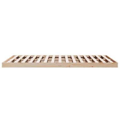 Rám Postele Přírodní 213,5 X 204 X 9 Cm Masivní Borové Dřevo
