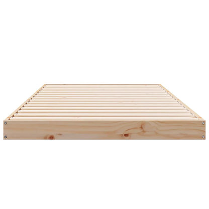 Rám Postele Přírodní 80 X 220 Cm Masivní Borové Dřevo
