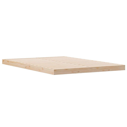 Rám Postele Přírodní 140 X 220 Cm Masivní Borové Dřevo