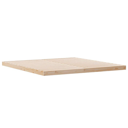 Rám Postele Přírodní 180 X 220 Cm Masivní Borové Dřevo