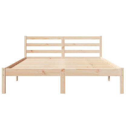 Rám Postele S Čelo Hnědá 225,5 X 145,5 X 69,5 Cm