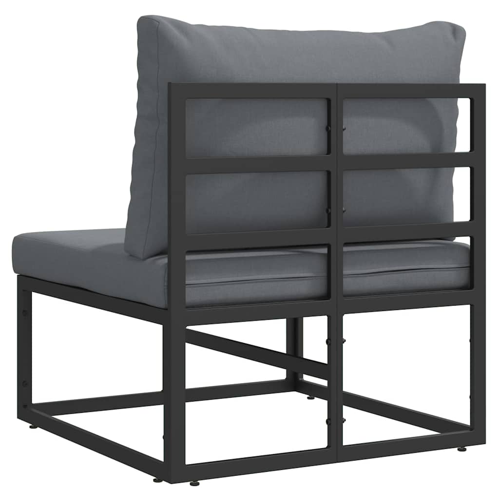 Venkovní Nábytek Kov Černá A Antracit 70 X 71,5 X 71 Cm
