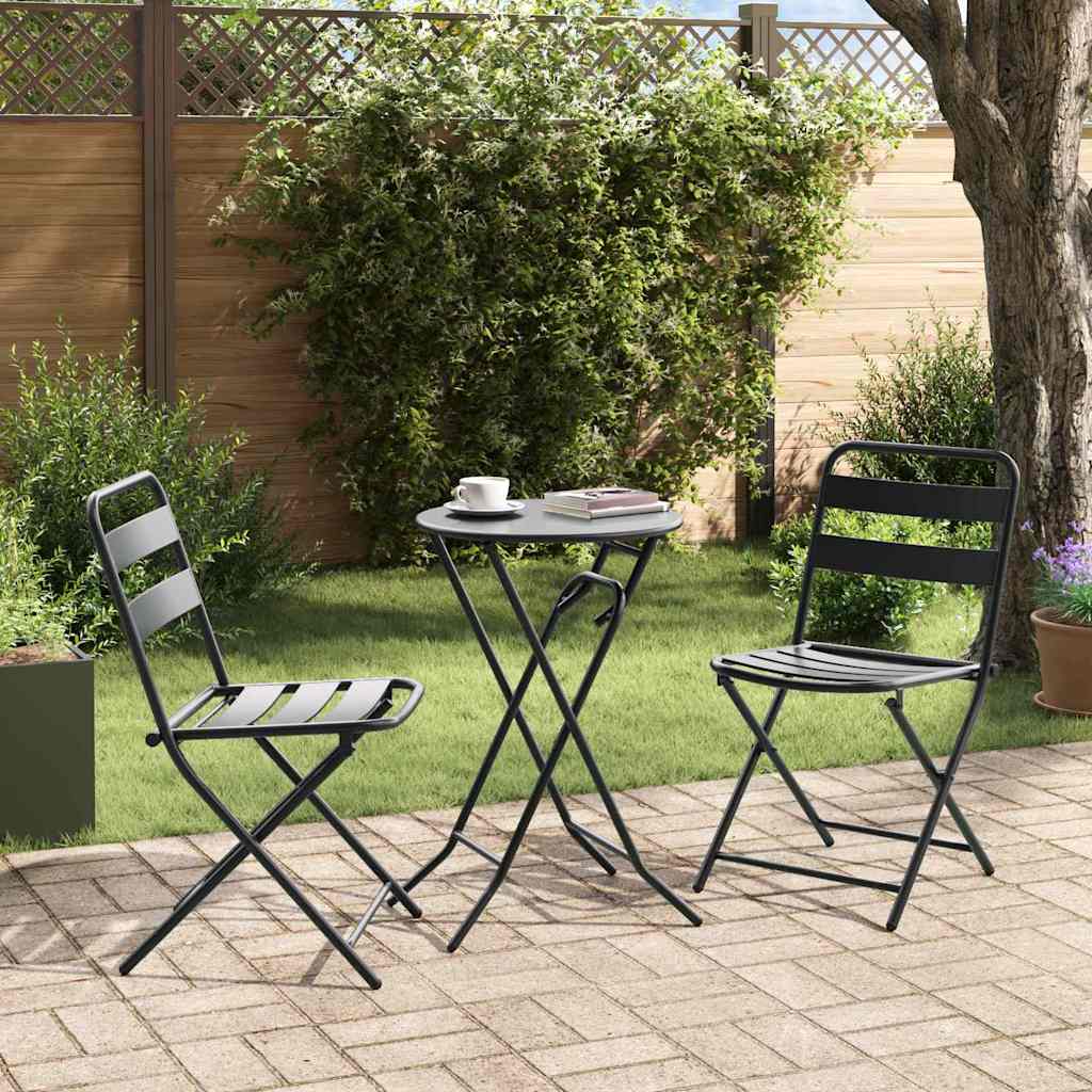 Zahradní Bistro Set 3 Ks Ocel