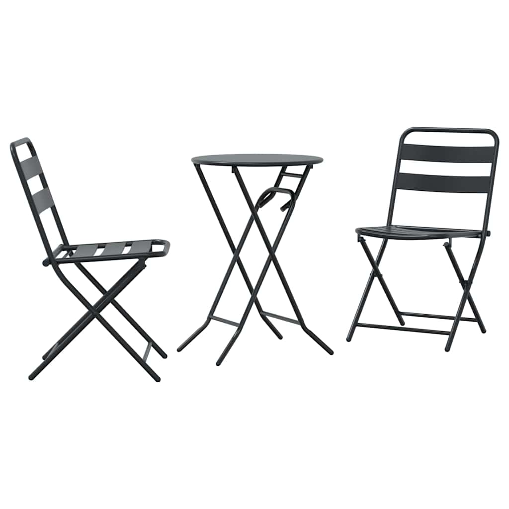 Zahradní Bistro Set 3 Ks Ocel