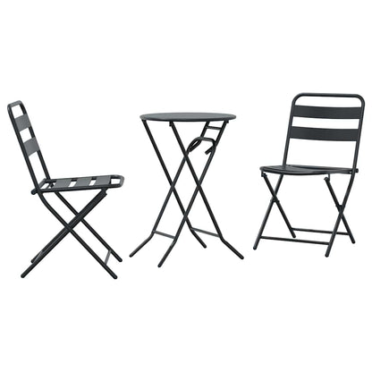 Zahradní Bistro Set 3 Ks Ocel