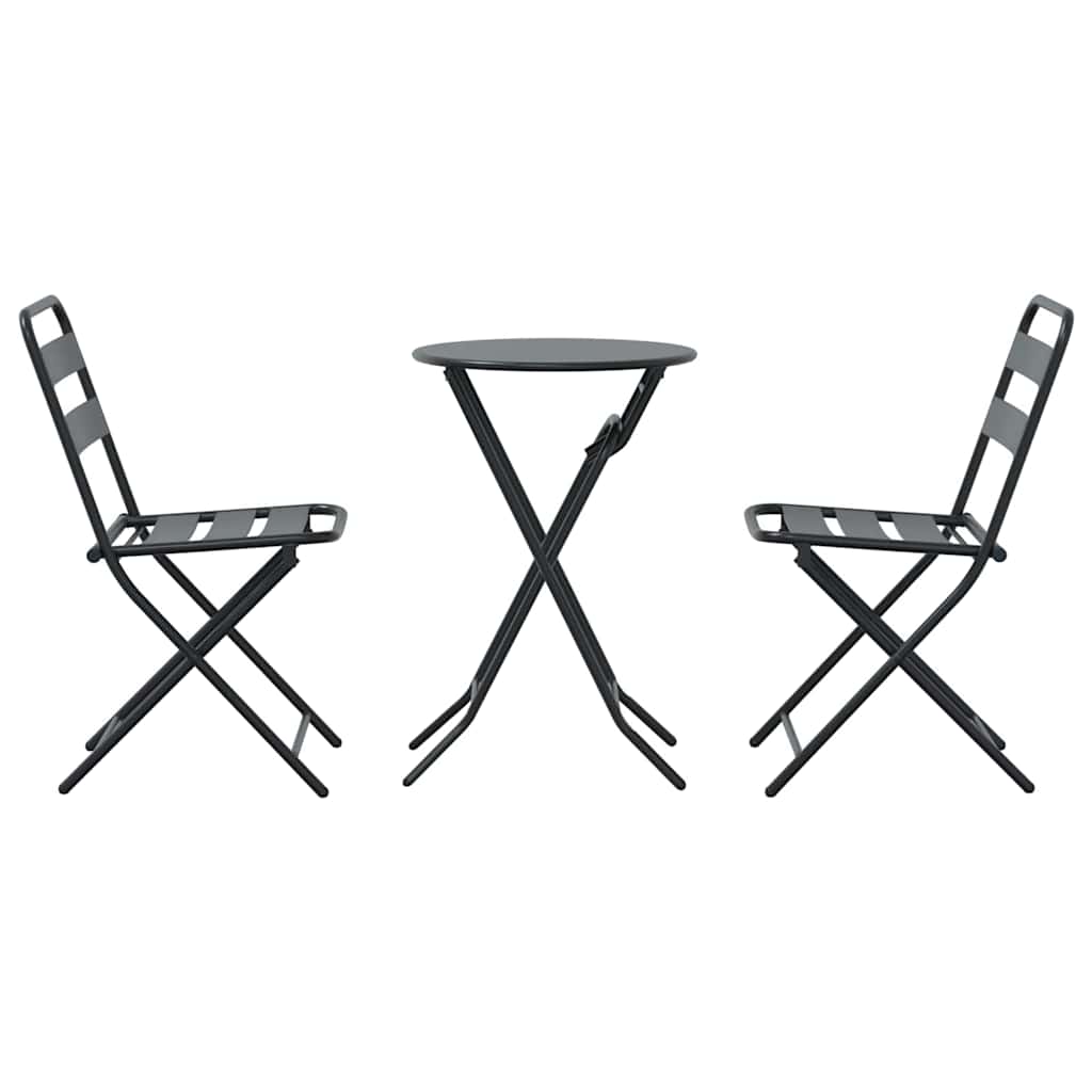 Zahradní Bistro Set 3 Ks Ocel