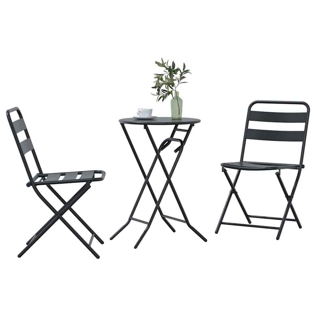 Zahradní Bistro Set 3 Ks Ocel