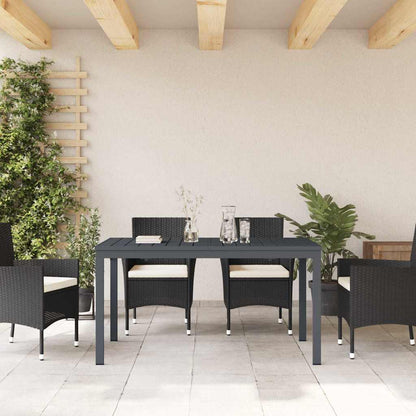 Stůl Na Terasu Antracit 180 X 80 X 74 Cm Práškově Lakovaná Ocel