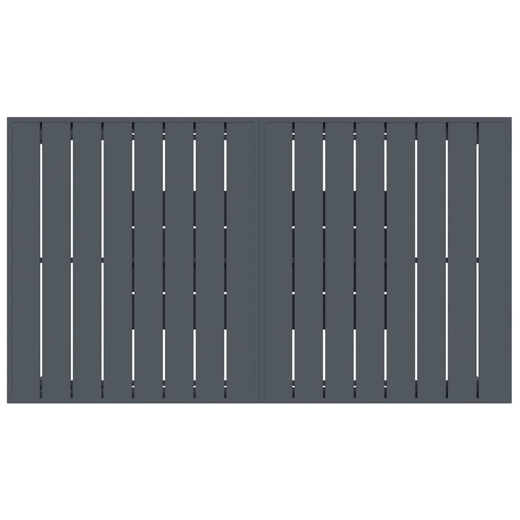 Stůl Na Terasu Antracit 180 X 80 X 74 Cm Práškově Lakovaná Ocel