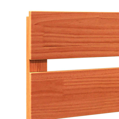 Čelo Postele Hnědá 140,5 X 3 X 80 Cm Masivní Borové Dřevo