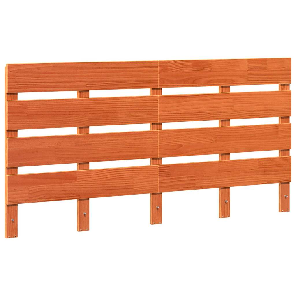 Čelo Postele Hnědá 140,5 X 3 X 80 Cm Masivní Borové Dřevo