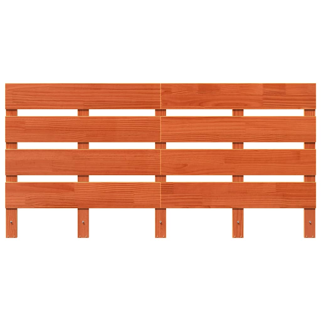 Čelo Postele Hnědá 140,5 X 3 X 80 Cm Masivní Borové Dřevo