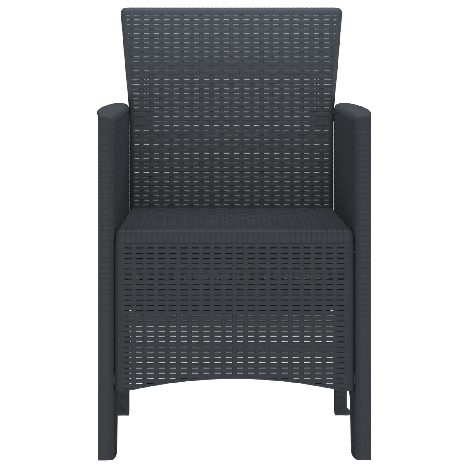 Zahradní Křeslo 2 Pcs Antracit 53 X 49 X 85 Cm Polypropylen