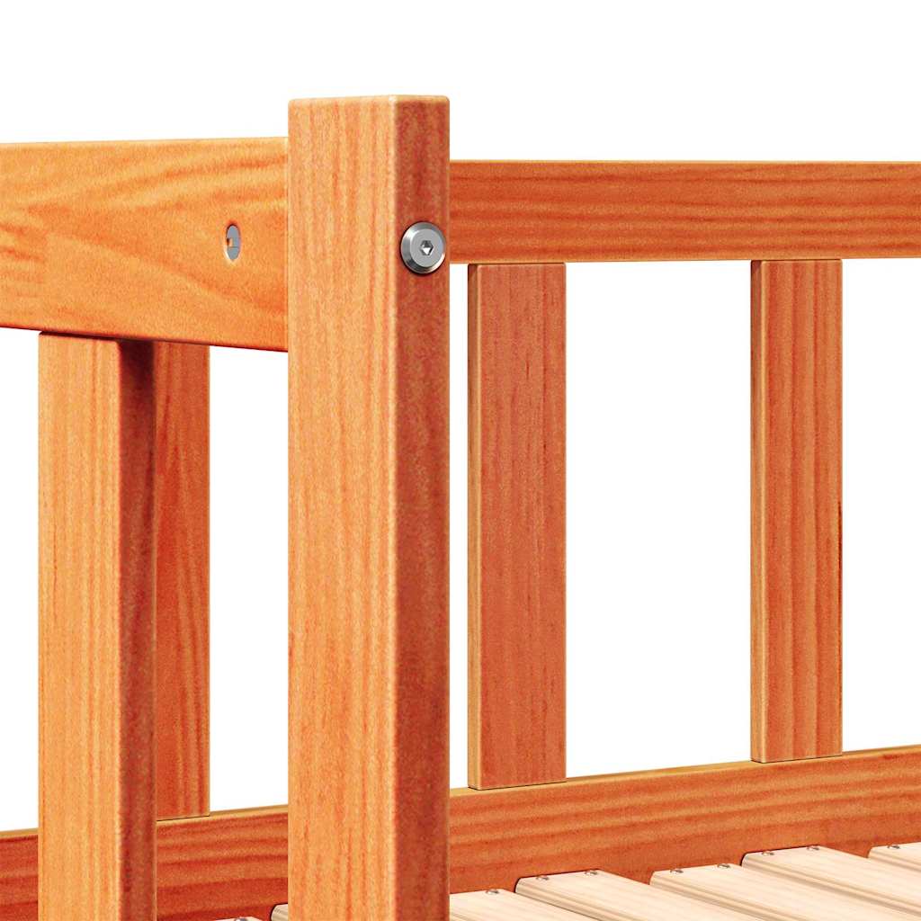 Vytahovací Denní Postel Voskově Hnědá 203,5 X 164 X 66 Cm