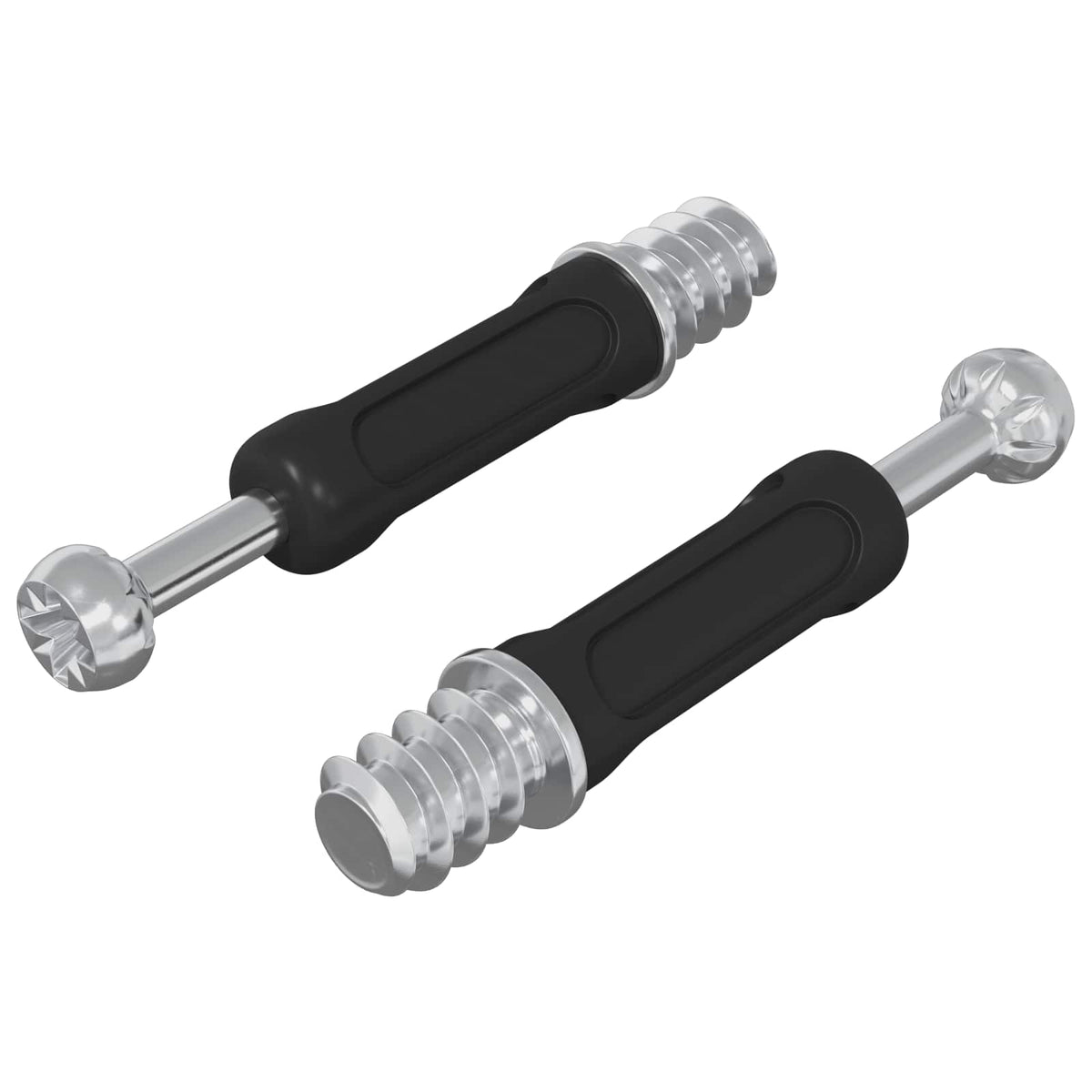 Cam Lock Šroub 2 Ks Stříbrná A Černá M6 X 40 Mm Kov