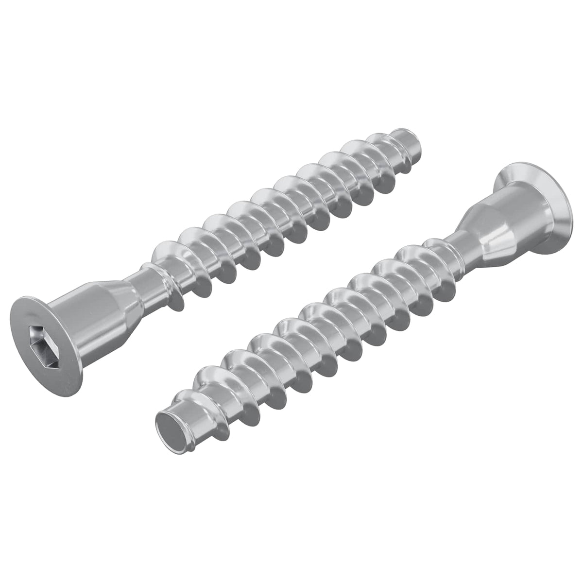 Confirmat Šrouby 2 Ks Stříbrná Ø7 X 50 Mm Kov