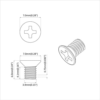 Hřebíky S Opatřenou Hlavou 2 Ks Stříbrná M4 X 6 Mm Ocel