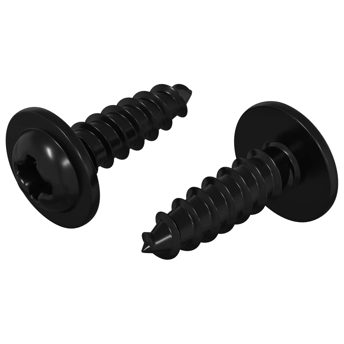 Samovrtný Hřebík 2 Ks Černá 3,5 X 12 Mm Železo