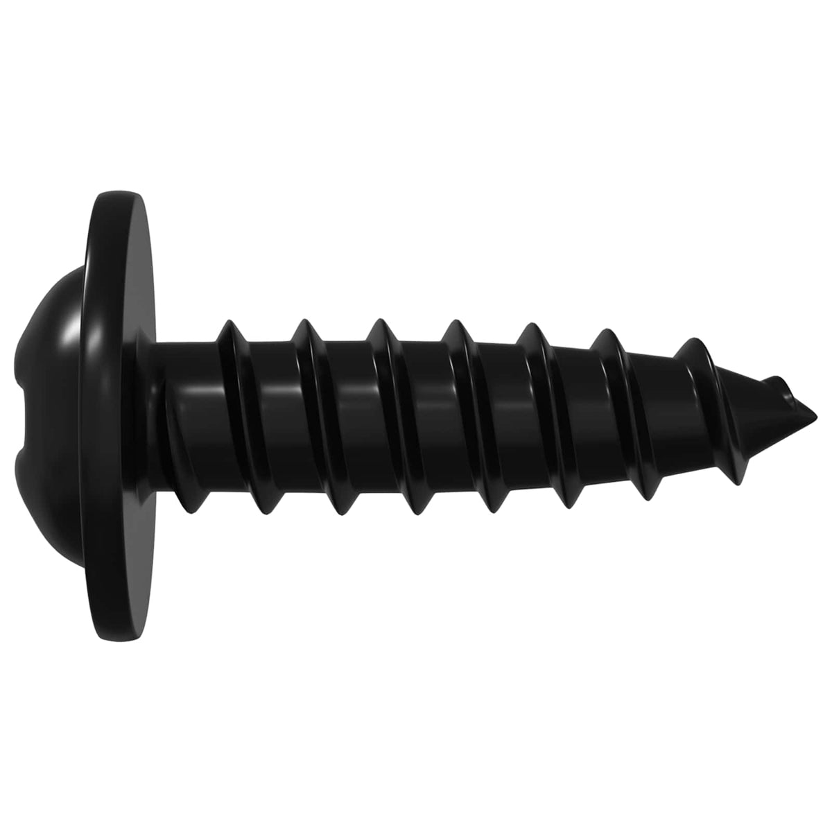 Samovrtný Hřebík 2 Ks Černá 3,5 X 12 Mm Železo