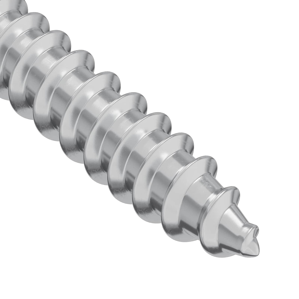 Dřevěný Šroub 2 Ks Stříbrná 9,8 X 53 Mm Ocel