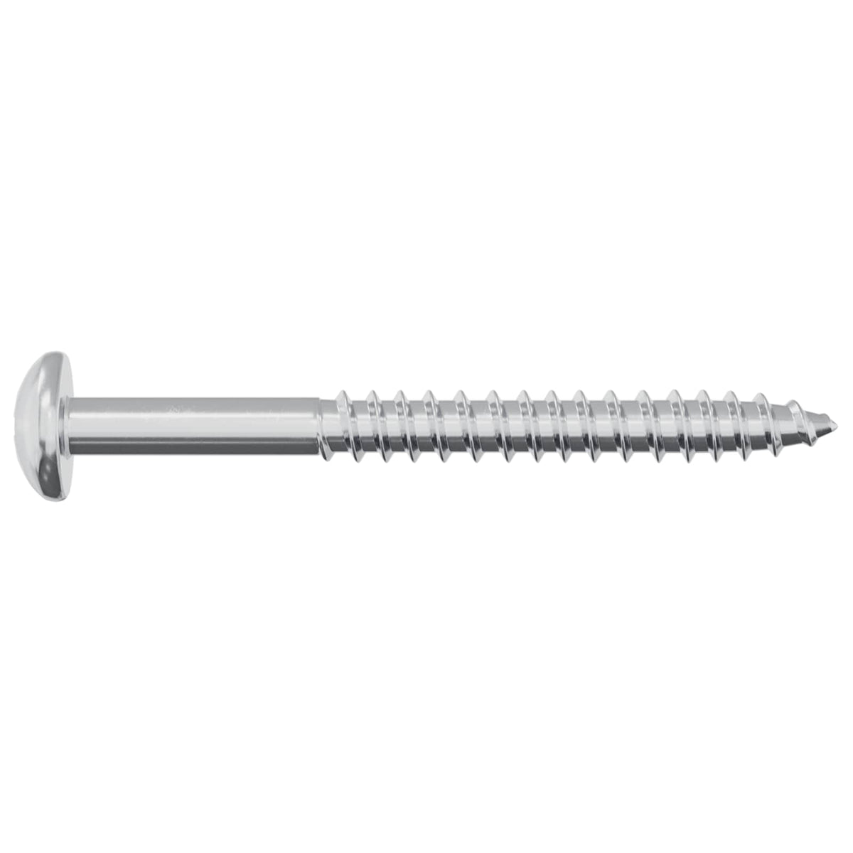 Dřevěný Šroub 2 Ks Stříbrná 9,8 X 53 Mm Ocel