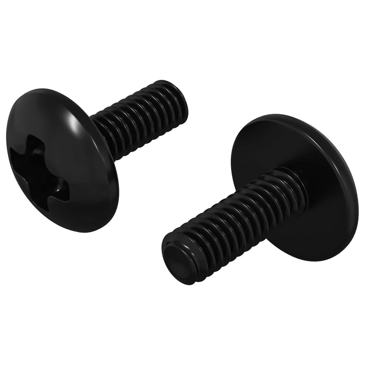 Šrouby S Pouzdrem 2 Ks Černá M4 X 10 Mm Ocel