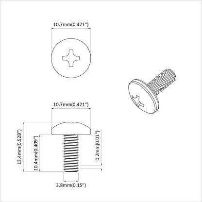 Šrouby S Pouzdrem 2 Ks Černá M4 X 10 Mm Ocel