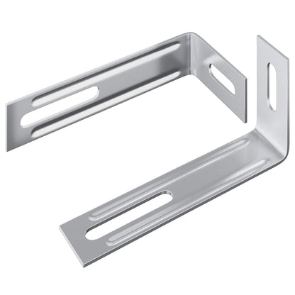 Protiskluzový Držák 2 Pcs Stříbrná 74,5 X 15 X 32 Mm Železo