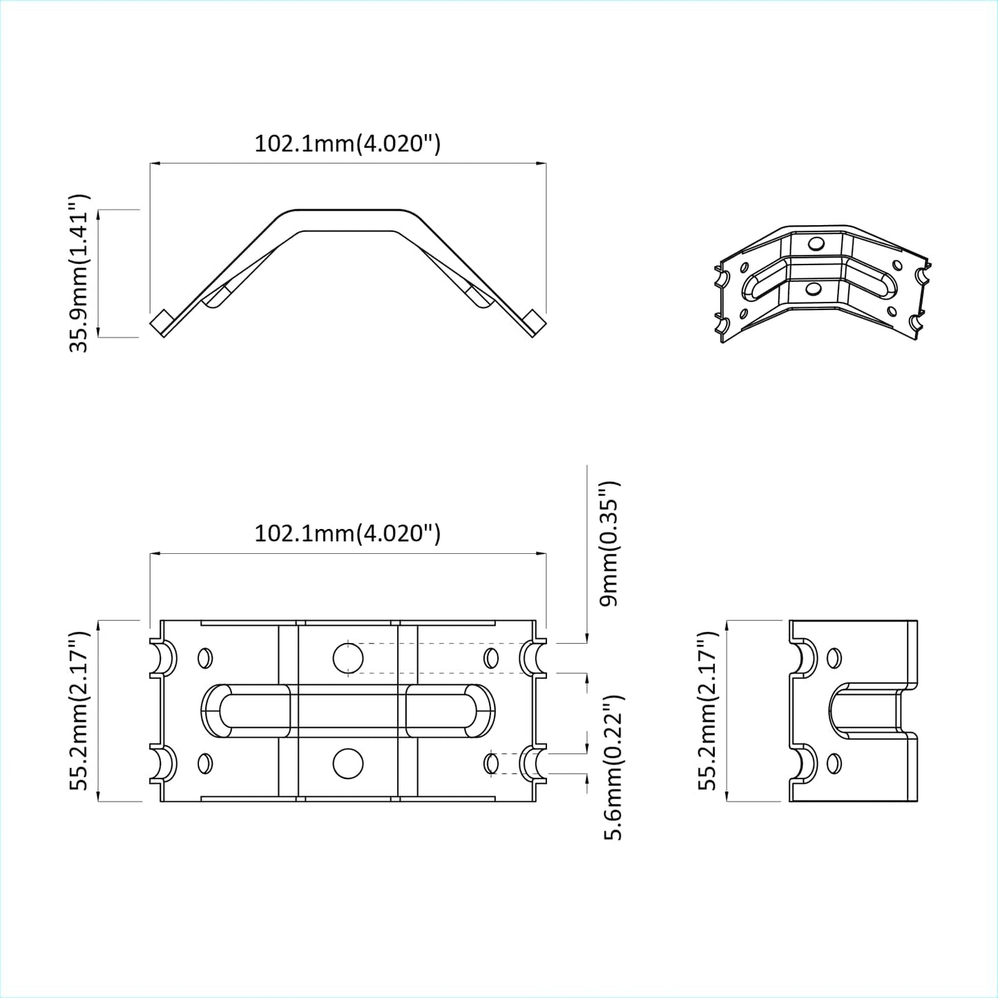 Držák 212 Pcs Zinkovaný 106 X 55 X 1,5Mm Ocel