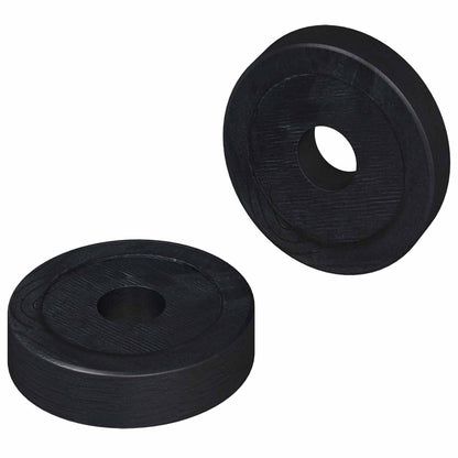 Vhodné Pro Ploché Podložky 2 Ks Černá ∅15 X 3 Mm Pvc Kopolymer