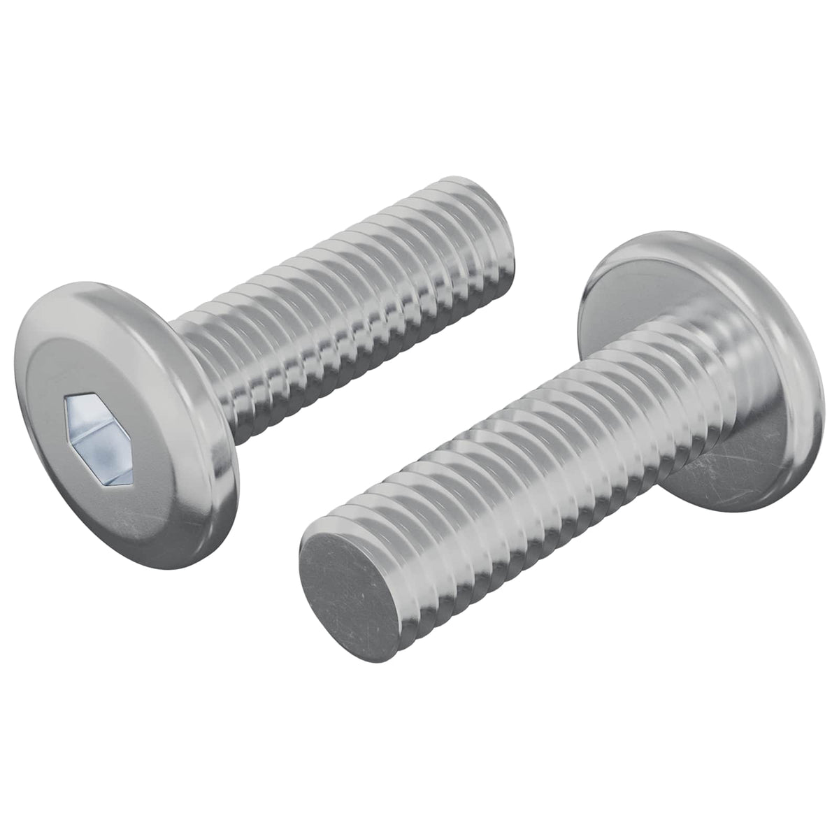 Šroub 2 Ks Stříbrná 8 X 25 Mm Ocel