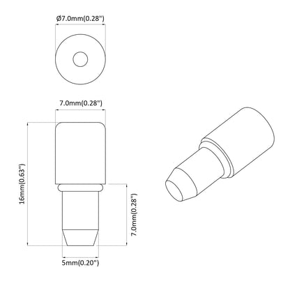 Policejní Háček 12 Pcs Stříbrná 7 X 16 Mm Železo