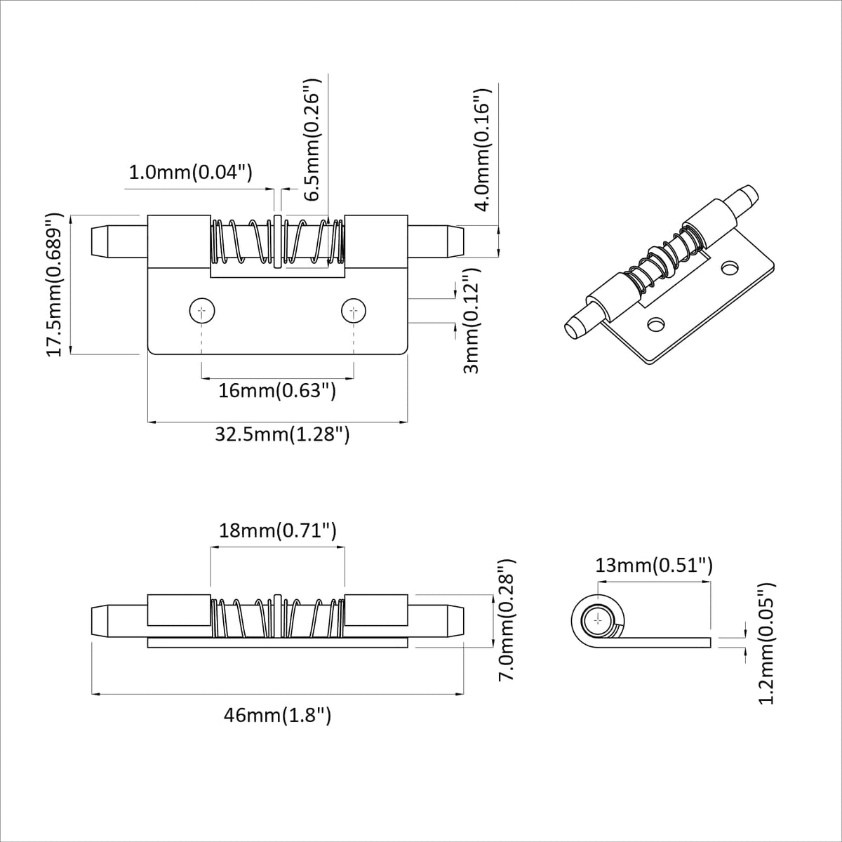 Zámek 2 Ks Stříbrná 46 X 17 X 1,2 Mm Ocel