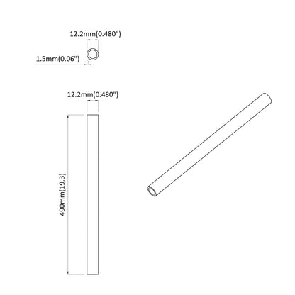 Pvc Trubka 2 Ks Bílá 12,2 X 1,8 X 500 Mm Pp A Pe