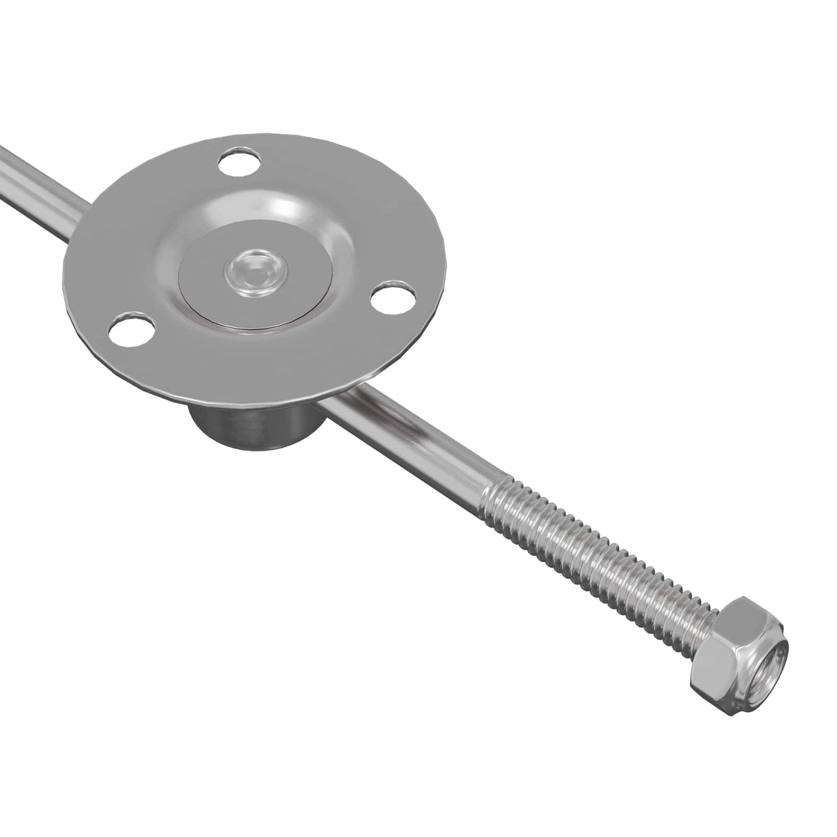 Hliníkový Táhlo Závěs 2 Pcs Stříbrná 190 Mm Železo