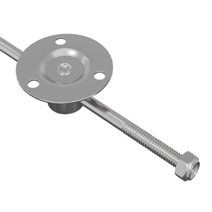 Hliníkový Táhlo Závěs 2 Pcs Stříbrná 190 Mm Železo