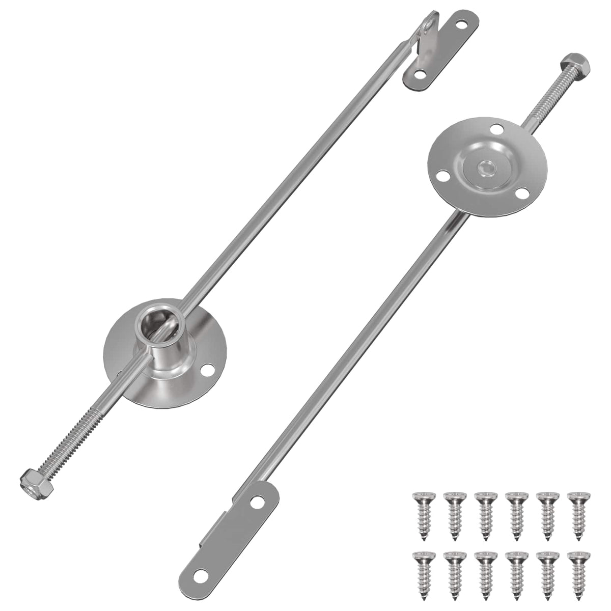 Hliníkový Táhlo Závěs 2 Pcs Stříbrná 190 Mm Železo