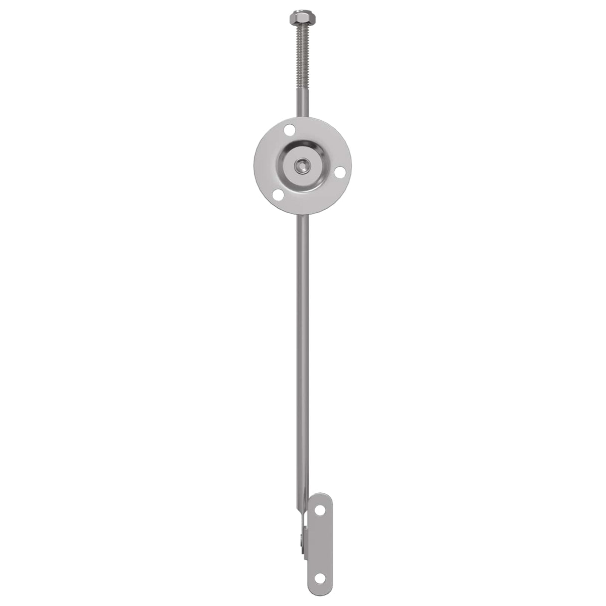 Hliníkový Táhlo Závěs 2 Pcs Stříbrná 190 Mm Železo