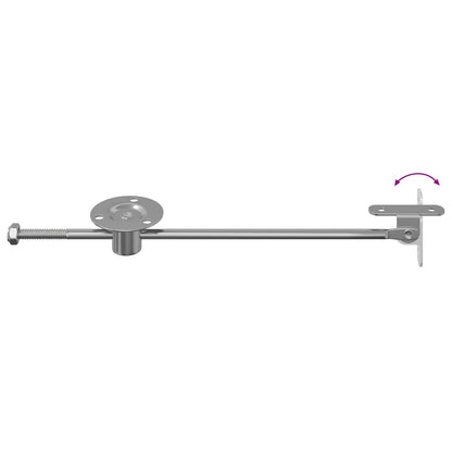 Hliníkový Táhlo Závěs 2 Pcs Stříbrná 190 Mm Železo