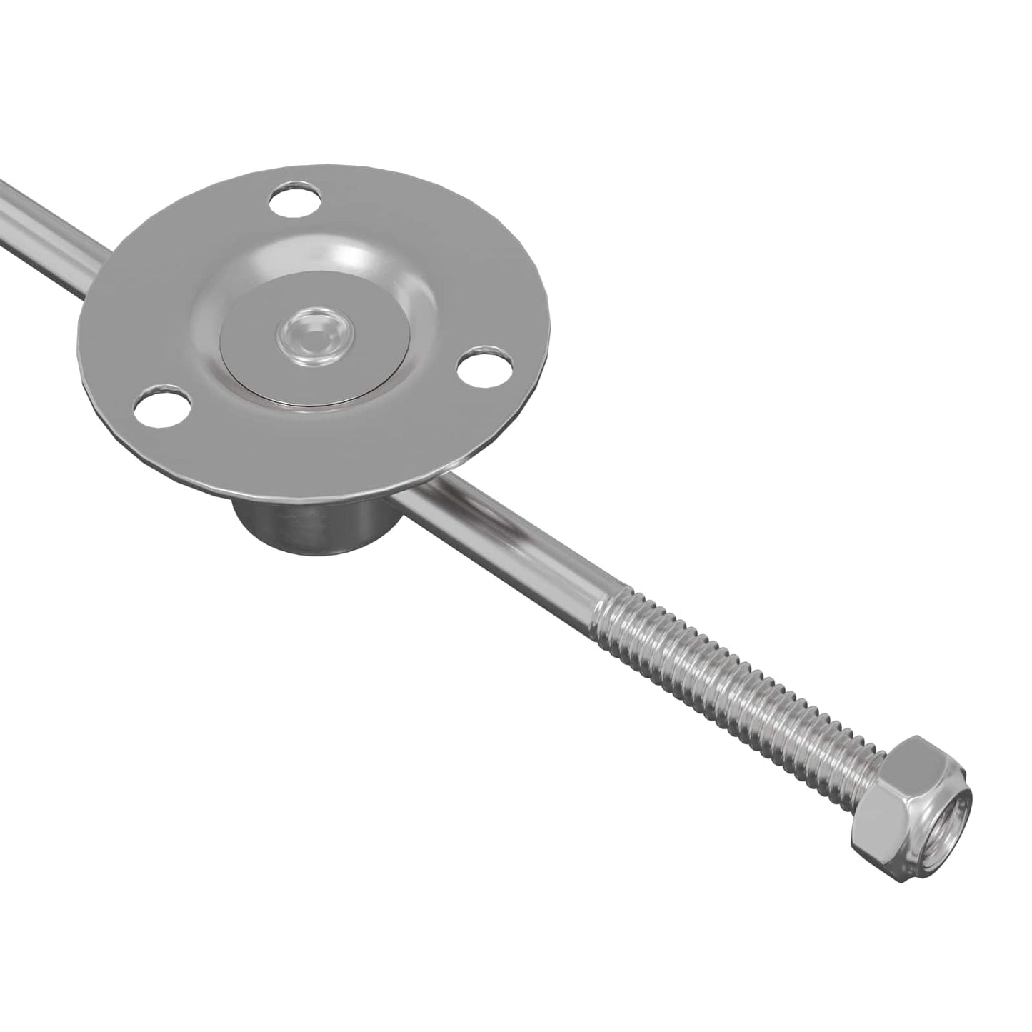 Hliníkový Táhlo Závěs 12 Pcs Stříbrná 190 Mm Kov
