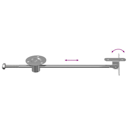 Hliníkový Táhlo Závěs 12 Pcs Stříbrná 190 Mm Kov